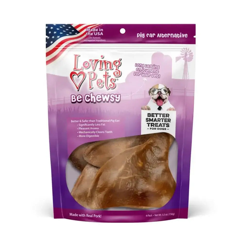 Loving Pets Be Chewsy Pig Ear Dog Treat Loving Pets