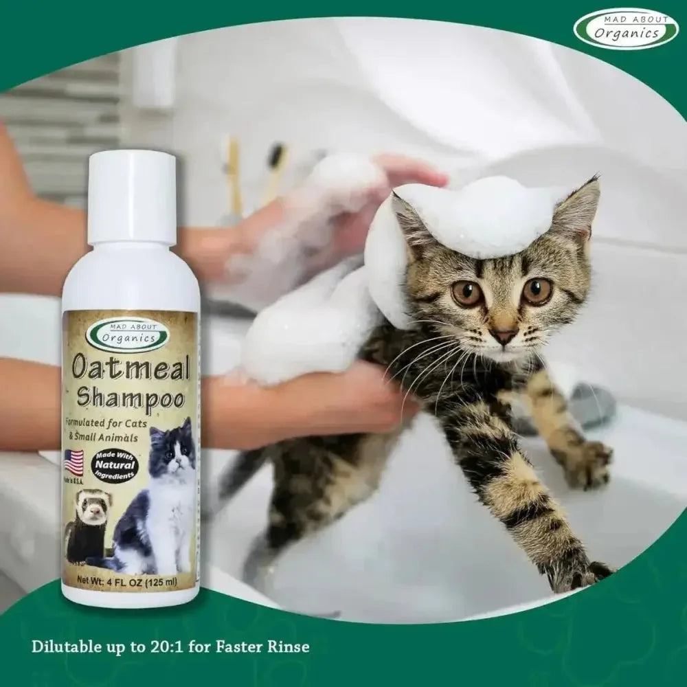 Mad About Organics Cat Oatmeal Shampoo - Gentle Care for Happy Skin 4oz - Talis Us