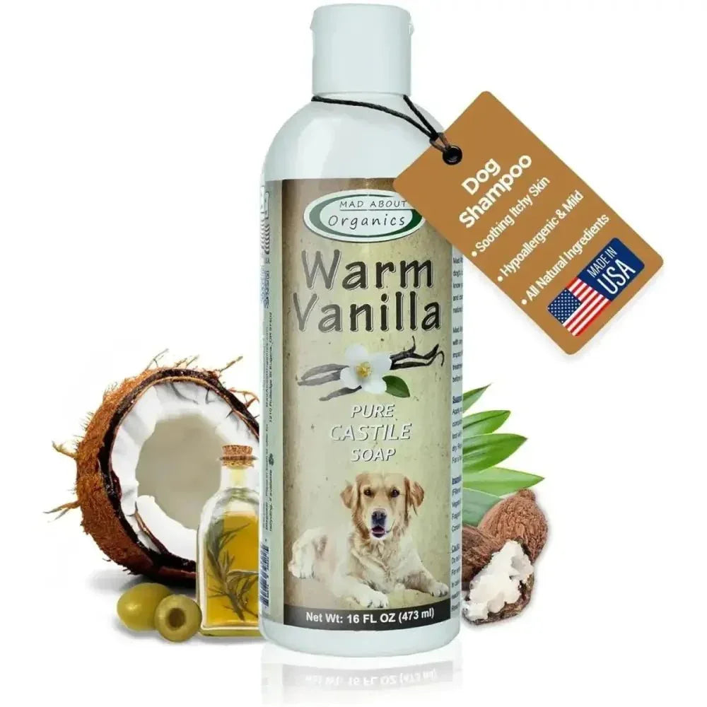 Mad About Organics Warm Vanilla Dog Shampoo 16oz - Talis Us
