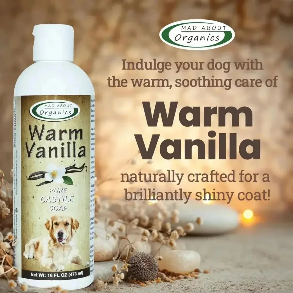 Mad About Organics Warm Vanilla Dog Shampoo 16oz - Talis Us