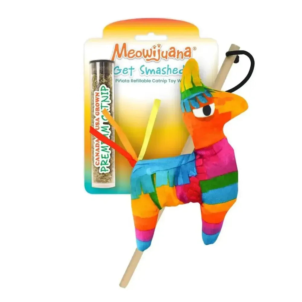 Meowijuana Get Smashed Pinata w/Wand Cat Toy - Talis Us