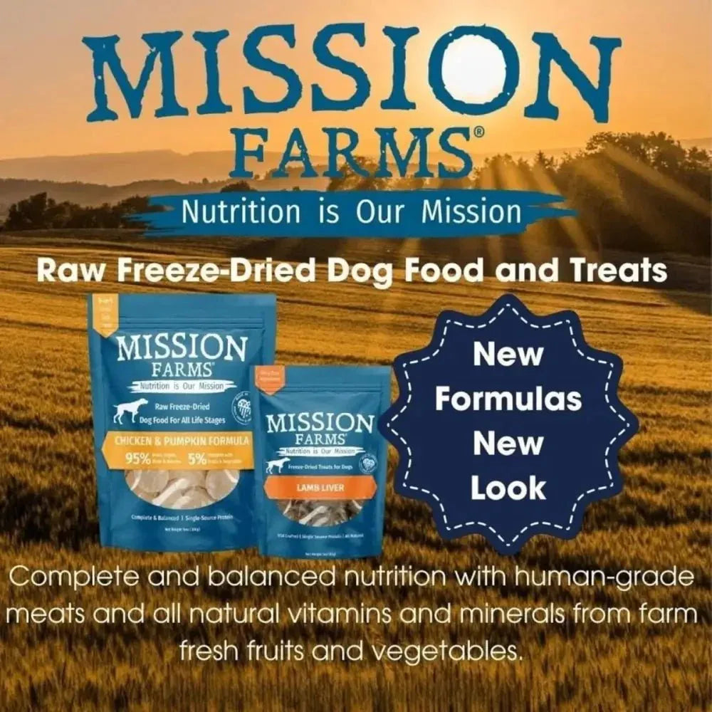 Mission Farms Freeze Dried Lamb Liver Dog Treats 3oz - Talis Us