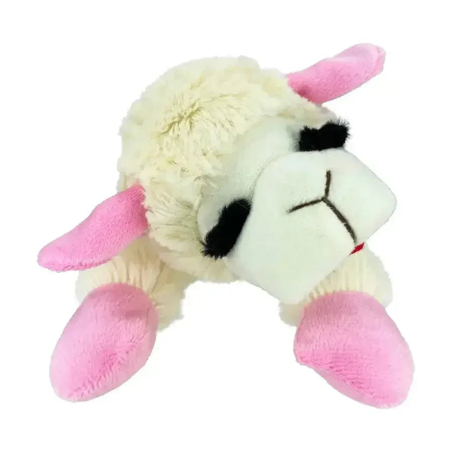 Multipet Lamb Chop Dog Toy w/ Pink Ribbon - Talis Us