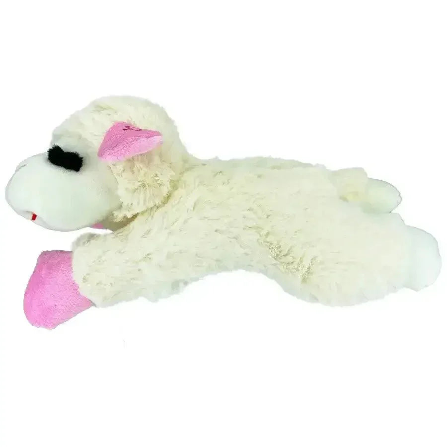 Multipet Lamb Chop Dog Toy w/ Pink Ribbon - Talis Us