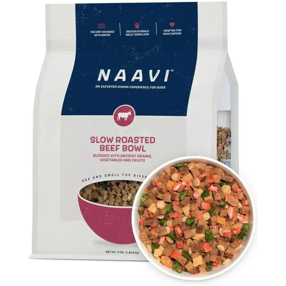 Naavi Slow Roasted Beef Bowl Dry Dog Food - Talis Us