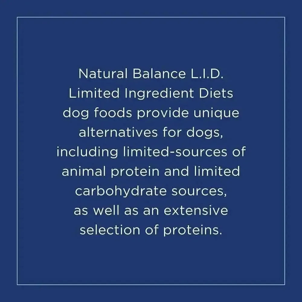 Natural Balance Pet Foods L.I.D. Sweet Potato and Bison Adult Dry Dog Food Natural Balance CPD