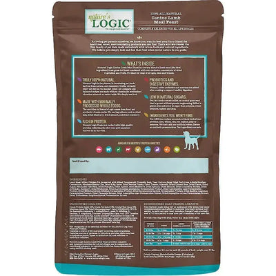Nature's Logic Canine Lamb Meal Feast Dry Dog Food Nature's Logic