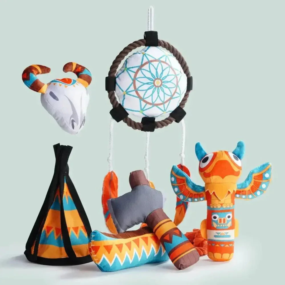 Nocciola Native Adventure 6 - in - 1 Squeaky Dog Toy Set - Talis Us