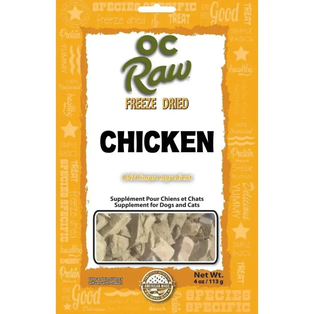 OC Raw Chicken Freeze Dried Dog Treats 4oz - Talis Us
