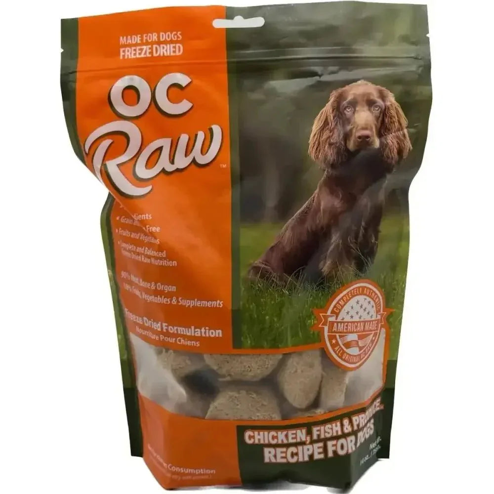 OC Raw Freeze Dried Meaty Rox Chicken, Fish & Produce Sliders Dog Food 14oz - Talis Us