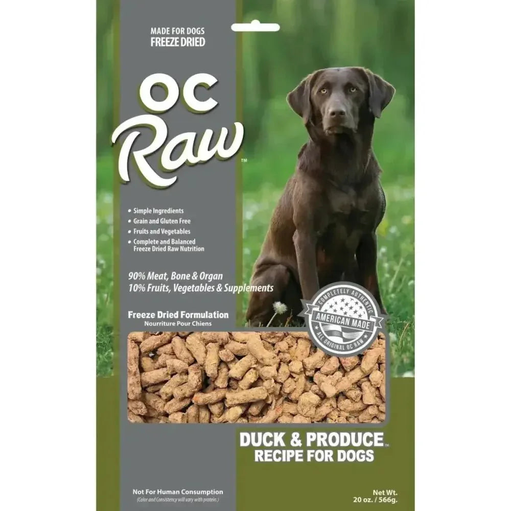OC Raw Freeze Dried Meaty Rox Duck & Produce Dog Food - Talis Us