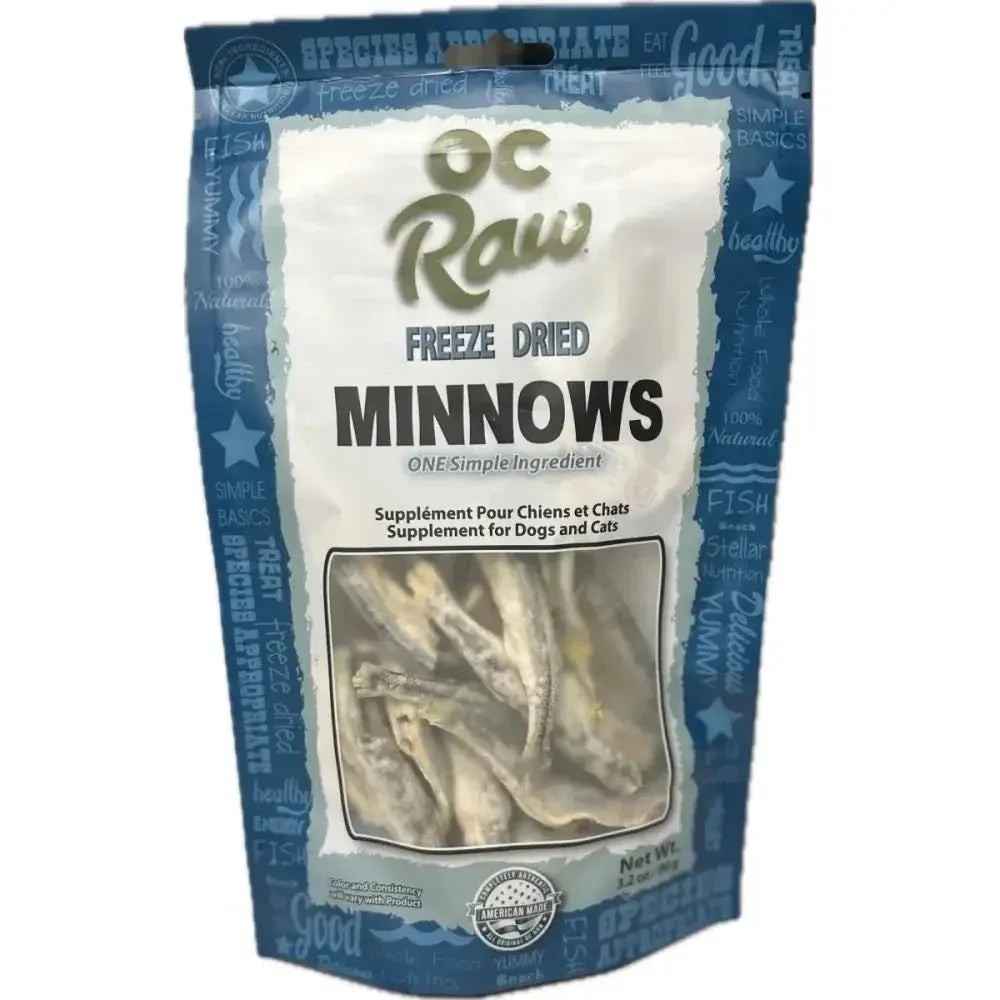 OC Raw Minnows Freeze Dried Dog Treats 3.2oz - Talis Us