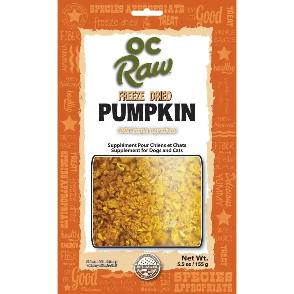 OC Raw Pumpkin Rox Freeze Dried Dog Supplements 5.5oz - Talis Us
