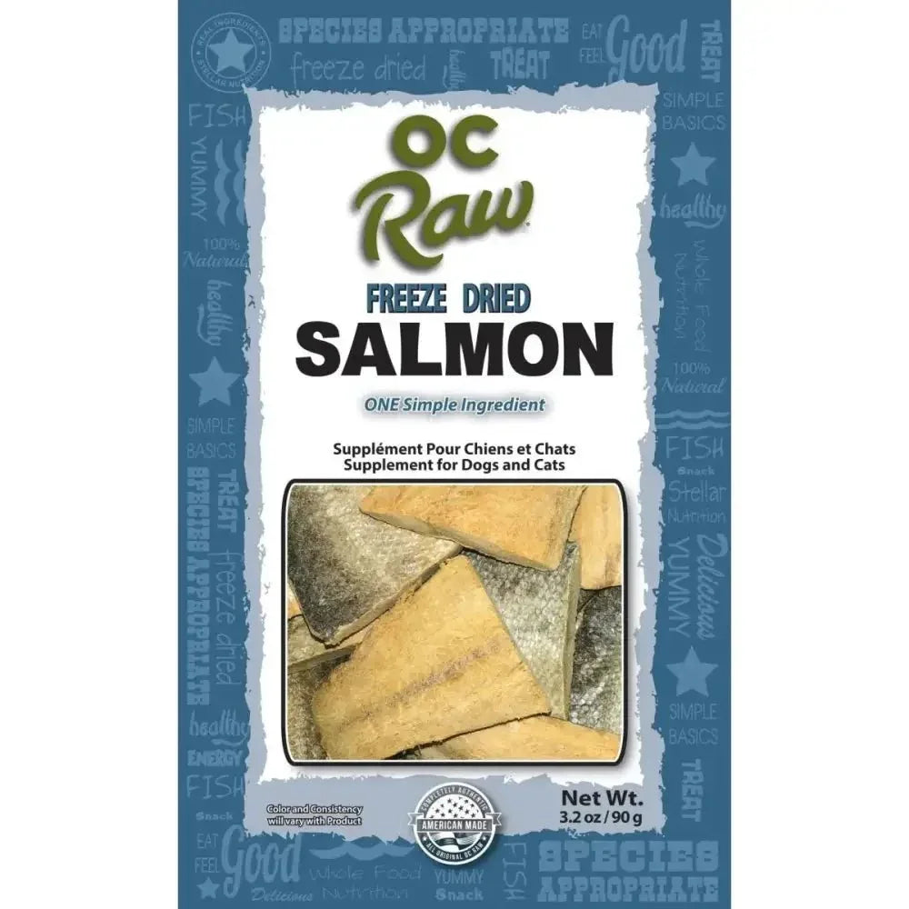 OC Raw Salmon Freeze Dried Dog Treats 3.2oz - Talis Us