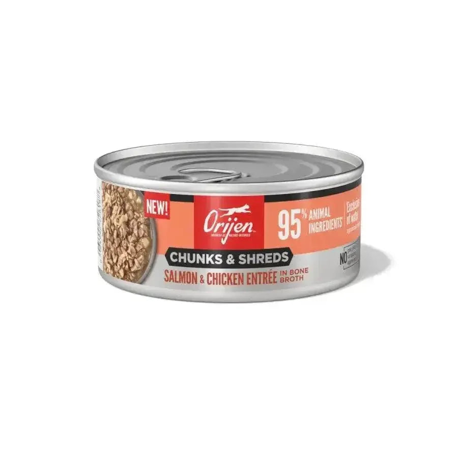 ORIJEN Salmon & Chicken Entree Grain - Free Chunks in Gravy & Shreds Wet Cat Food - Talis Us