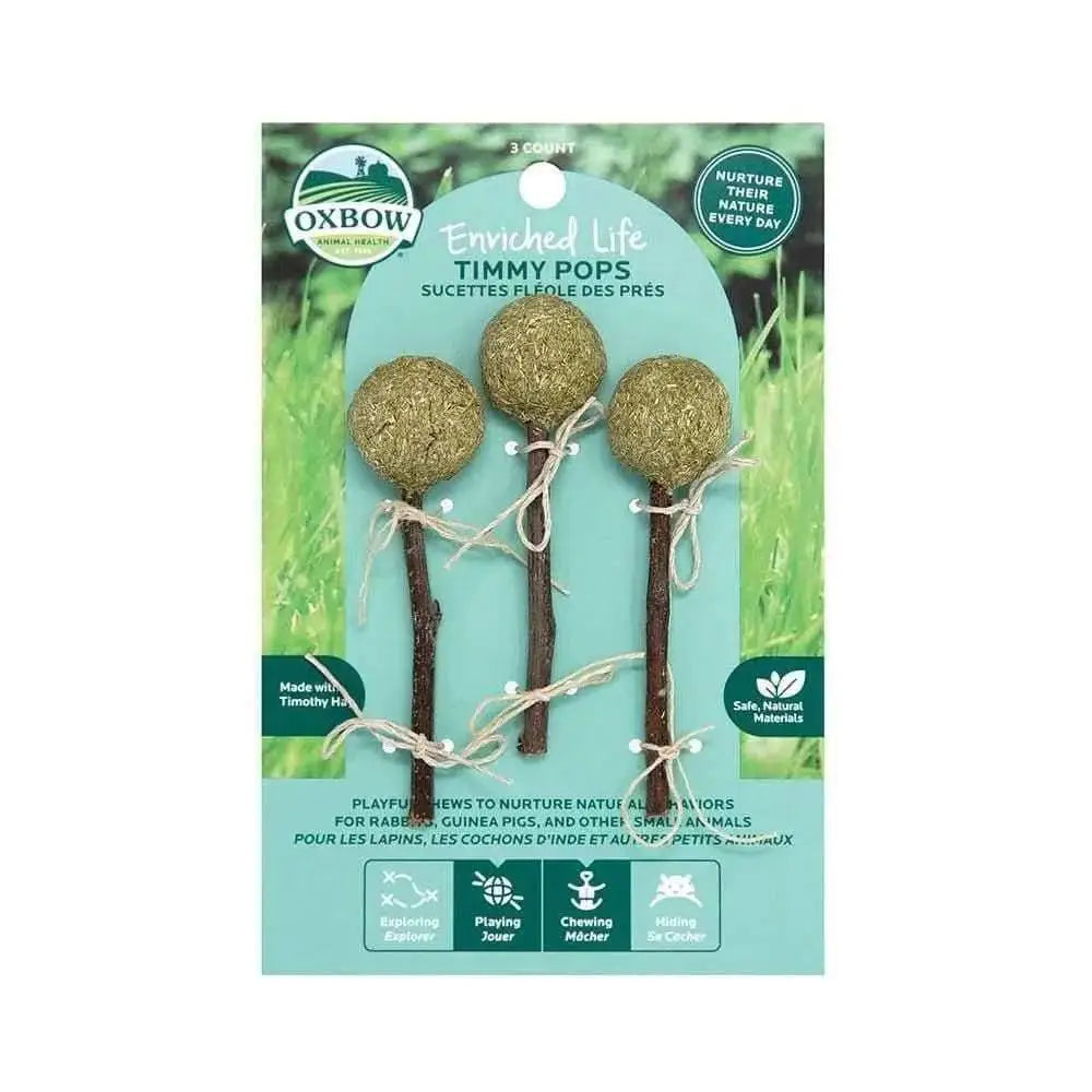 Oxbow Animal Health® Enriched Life Timmy Pops for Small Animal 3 Count Oxbow Animal Health®