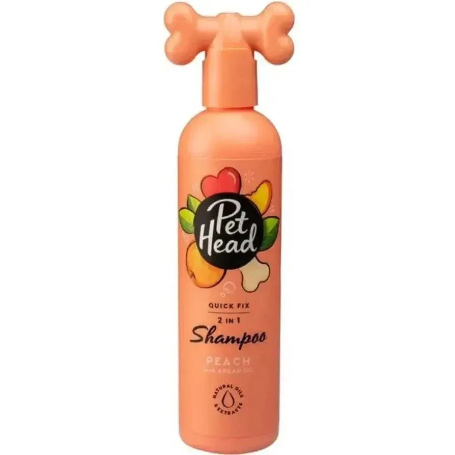 Pet Head Quick Fix 2 in 1 Shampoo for Dogs Peach with Argan Oil - Talis Us