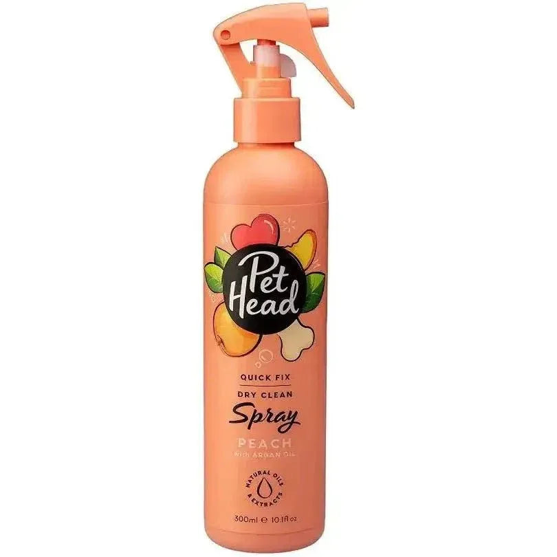 Pet Head Quick Fix Dry Clean Spray for Dogs Peach with Argan Oil - Talis Us