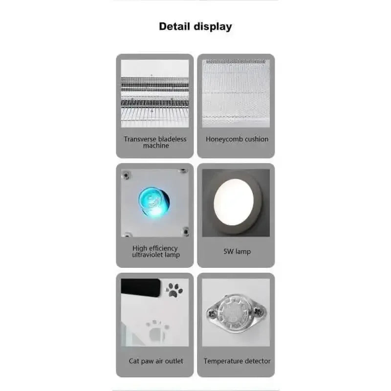 Pet supplies newest automatic dog cat grooming iron pet dryer box hair machine Talis Us