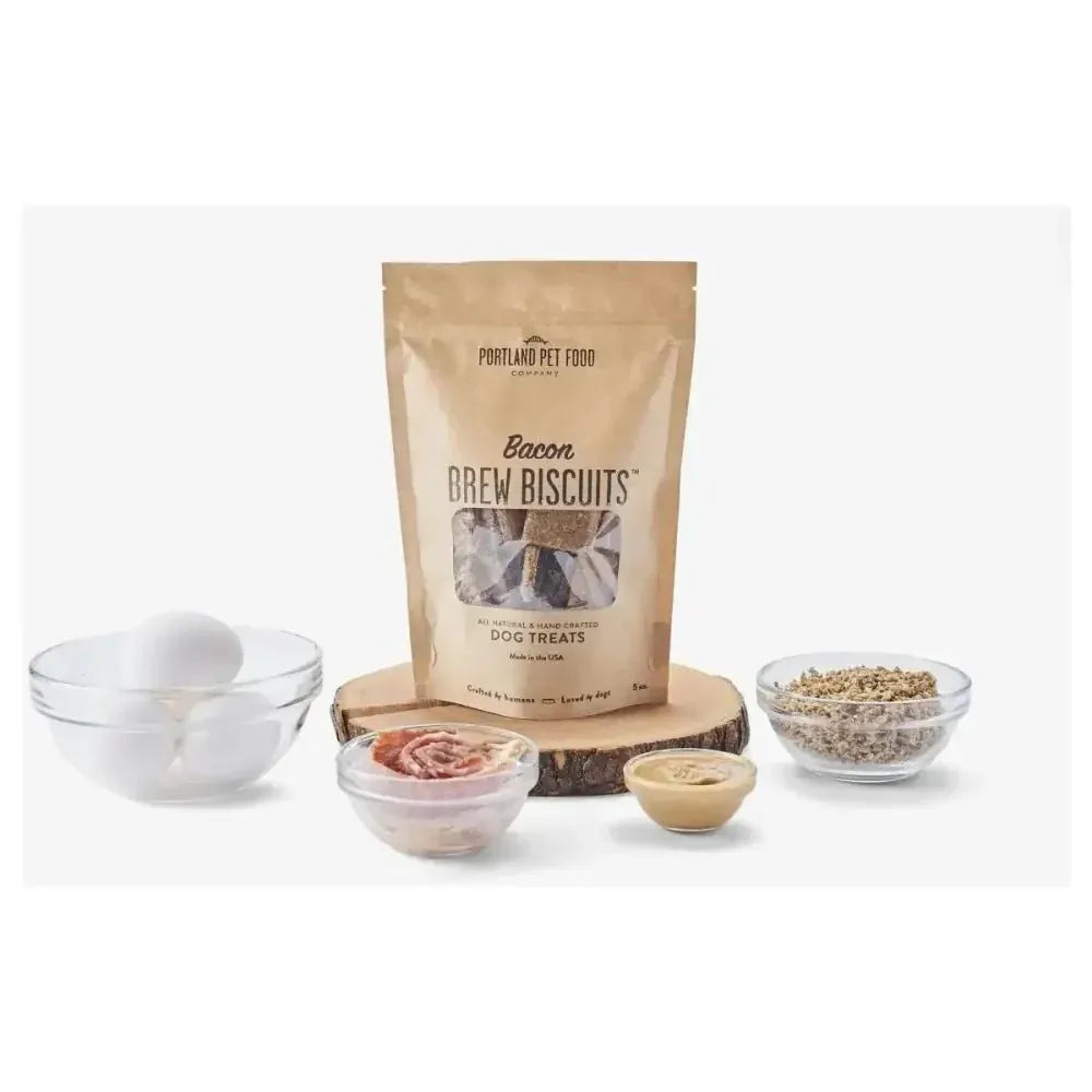 Portland Pet Food Company Bacon Brew Biscuits Dog Treats 5oz - Talis Us