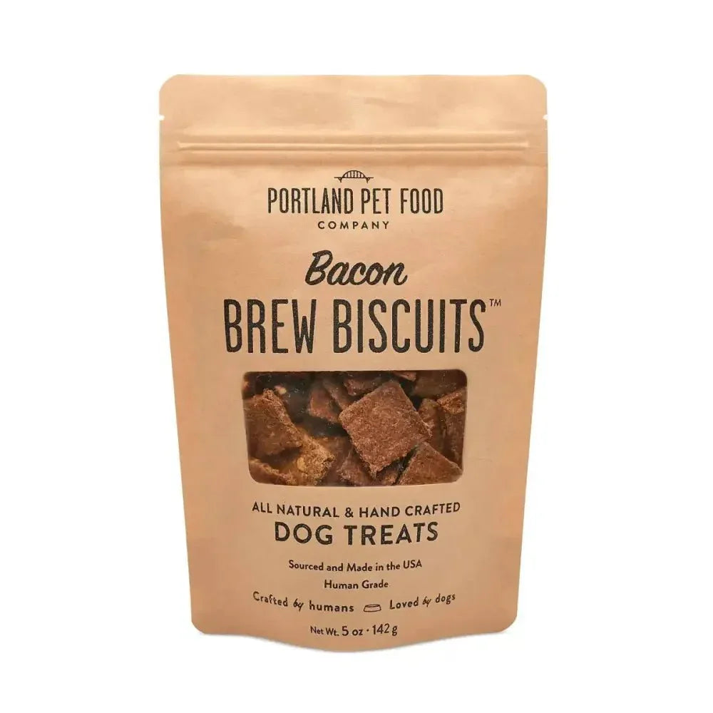 Portland Pet Food Company Bacon Brew Biscuits Dog Treats 5oz - Talis Us