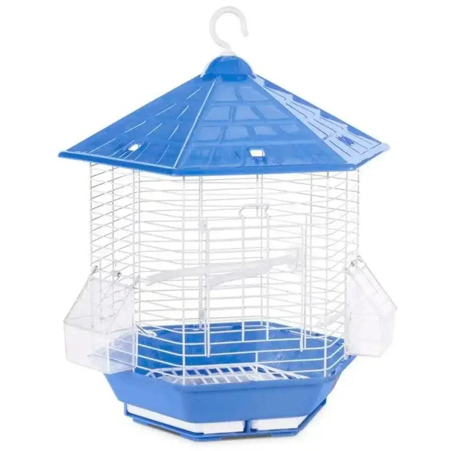 Prevue Pet Products Bali Hexagon Bird Cage White/Green, White/Blue, White/Yellow 6ea/6 pk Prevue Pet CPD