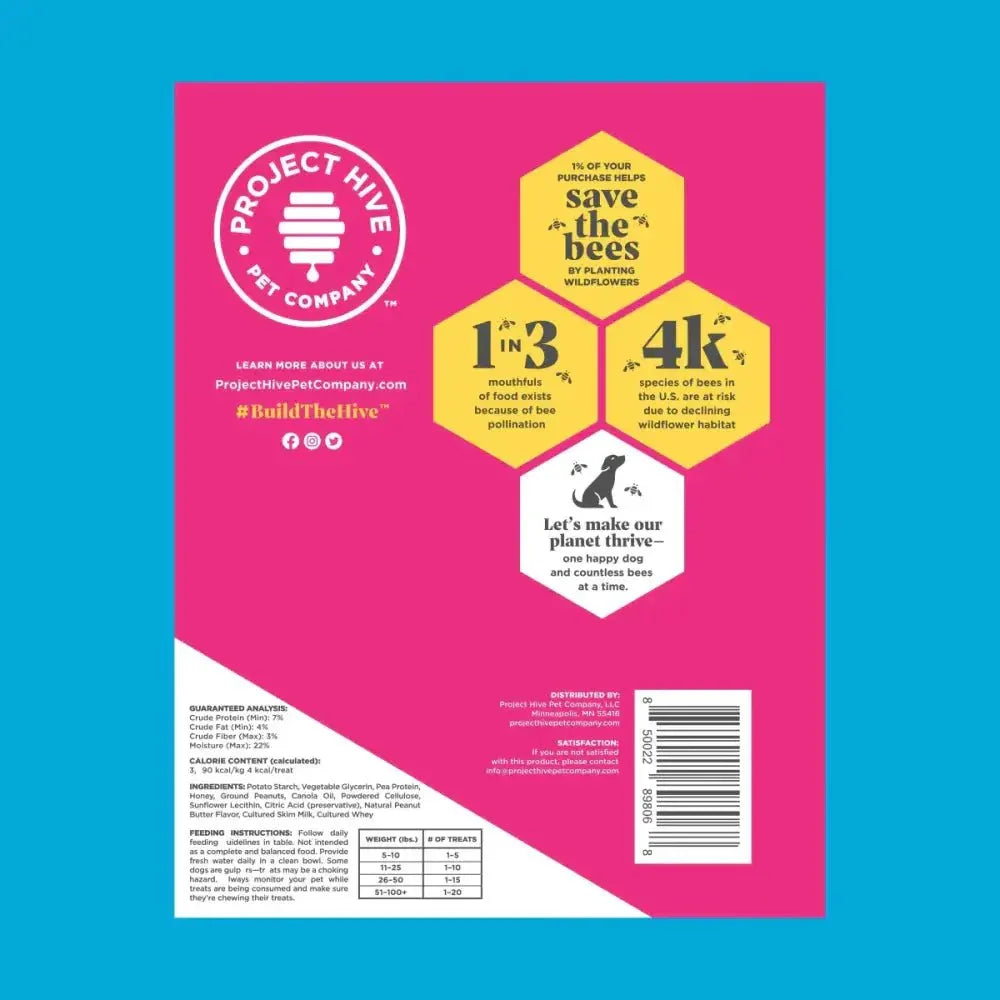 Project Hive Pet Company Hive Dog Training Treats - Talis Us