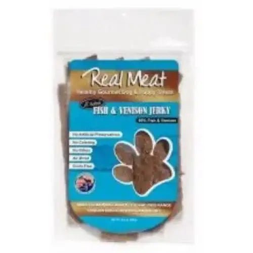 Real Meat® Fish Venison Jerky Stix Dog Treat 8oz - Talis Us