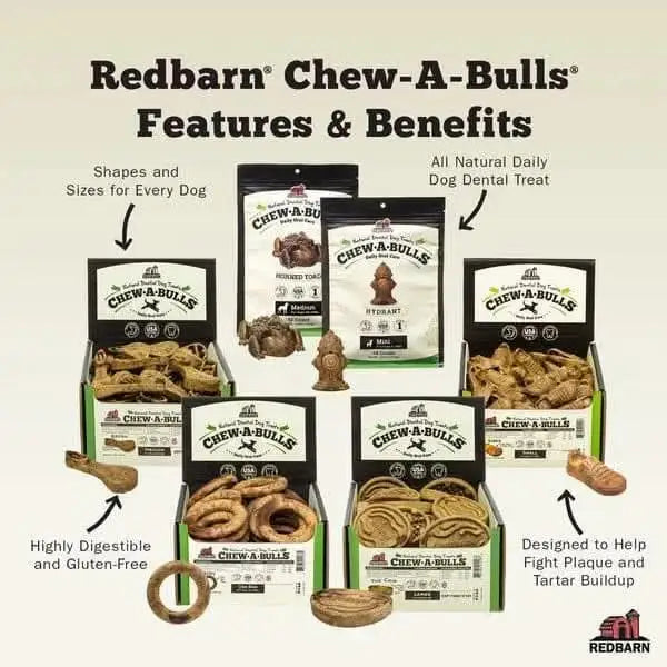 Redbarn Pet Products Horn Toad Dog Dental Treat Redbarn