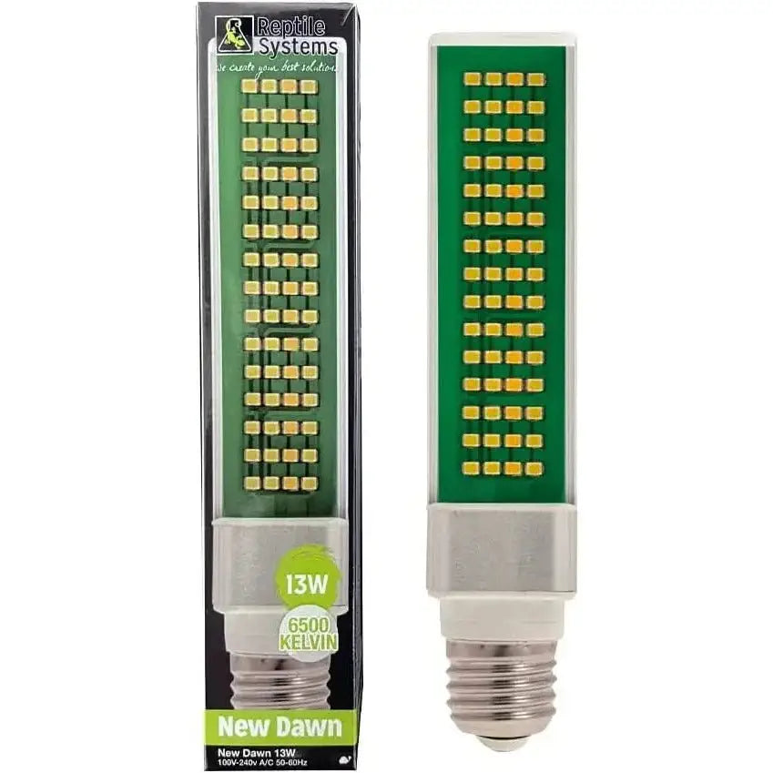 Reptile Systems New Dawn LED 6500K Bulb Lighting for Natural Plant Growth in Terrariums, Vivariums - Talis Us