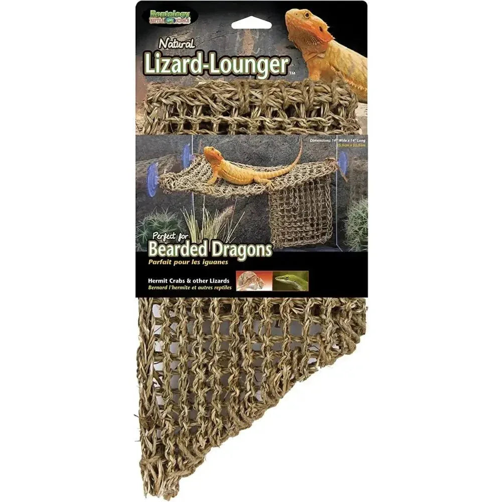 Reptology Lizard Lounger Large Corner Triangle for Bearded Dragons, Anoles, Geckos, and Other Reptiles - Talis Us