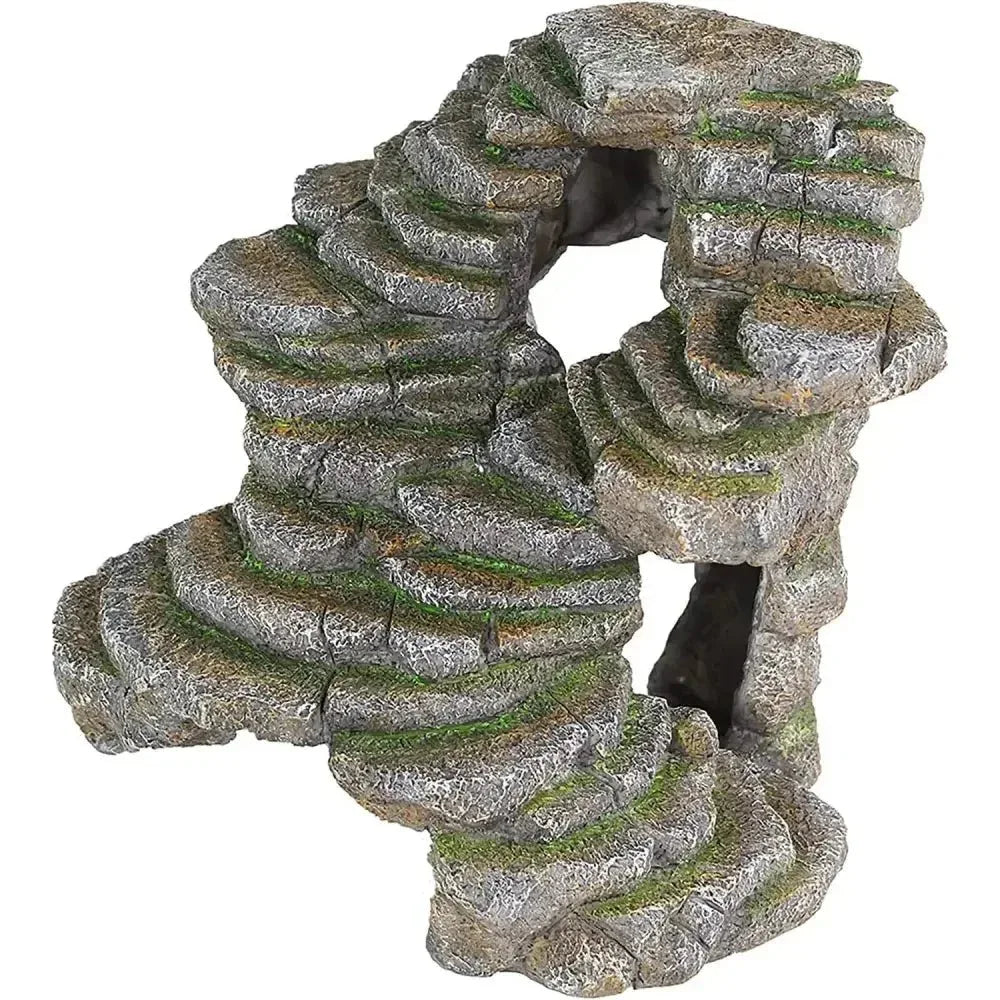 Reptology Shale Scape Step Ledge & Cave Hideout Decorative Resin for Aquariums & Terrariums - Talis Us