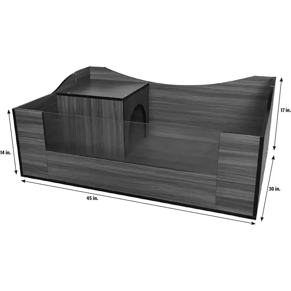 Reptology Tortoise Habitat with Open Top Terrarium Indoor Turtle House - Talis Us