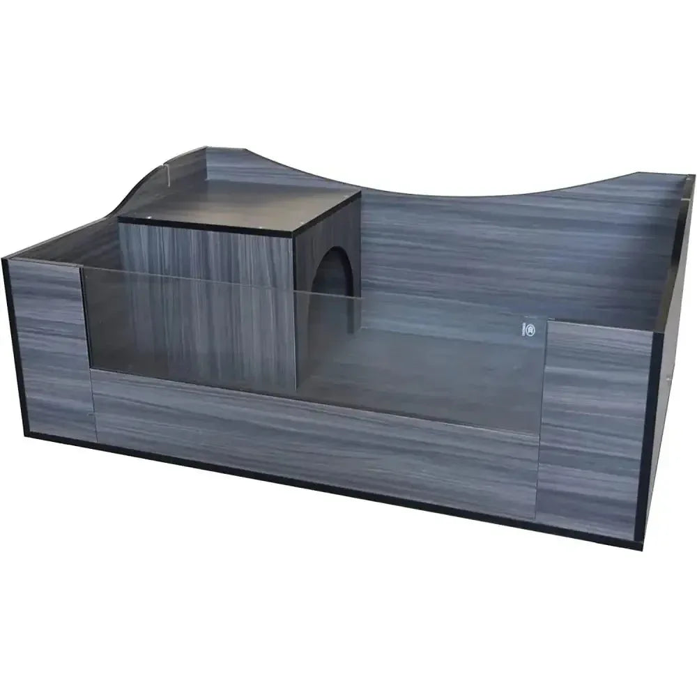Reptology Tortoise Habitat with Open Top Terrarium Indoor Turtle House - Talis Us