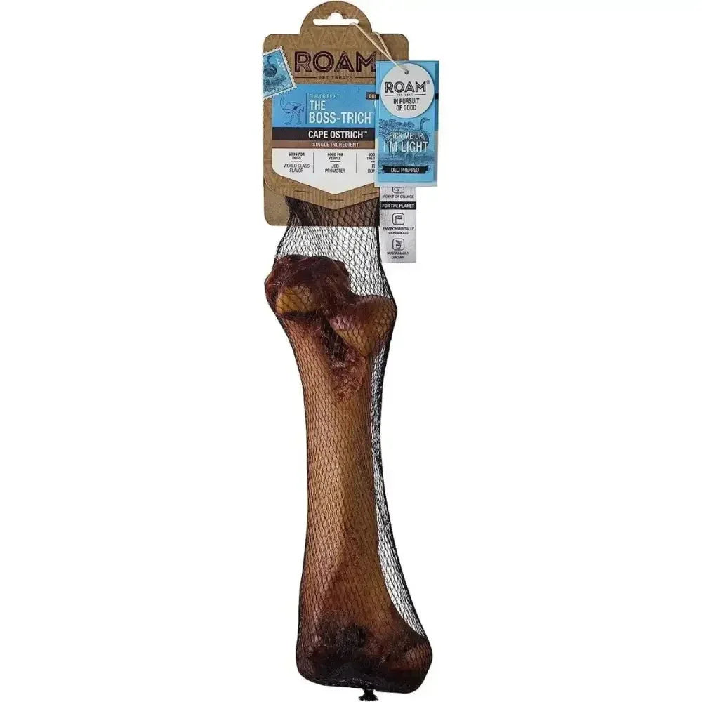 ROAM Boss - Trich Long Lasting Ostrich Dog Bones - Talis Us