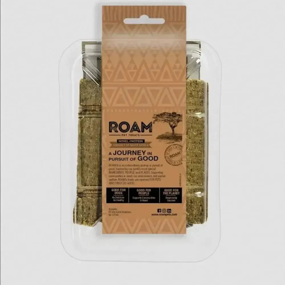 Roam Pets Ossy Ostrich Jerky Healthy Dog Treats 5oz - Talis Us