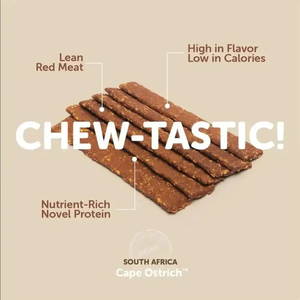 Roam Pets Ossy Ostrich Jerky Healthy Dog Treats 5oz - Talis Us