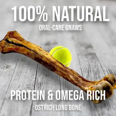 Savannah Ostrich Long Bone Single Ingredient Novel Protein Dog Treat - Talis Us