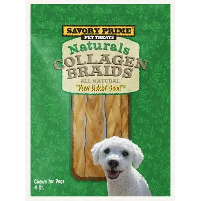 Savory Prime Naturals Collagen Braids – Healthy Chews for Happy Dogs - Talis Us