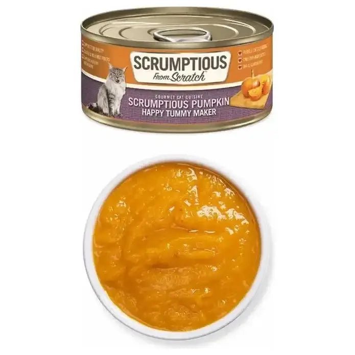 Scrumptious From Scratch Pumpkin Puree Pack Wet Cat Food 12/2.8oz - Talis Us