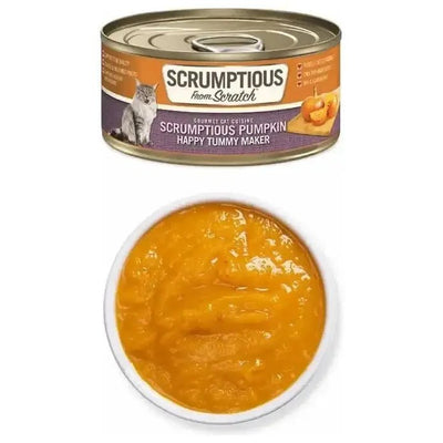Scrumptious From Scratch Pumpkin Puree Pack Wet Cat Food 12/2.8oz - Talis Us