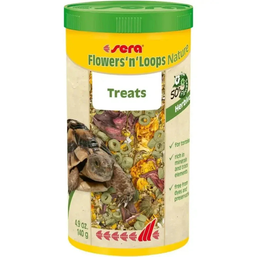 sera Flowers'n'Loops Nature Tortoise Food 4.9 Oz. - Talis Us