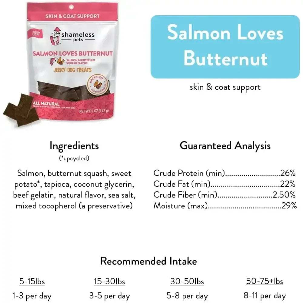 Shameless Pets Jerky Bite Dog Treats 5 oz Shameless Pets