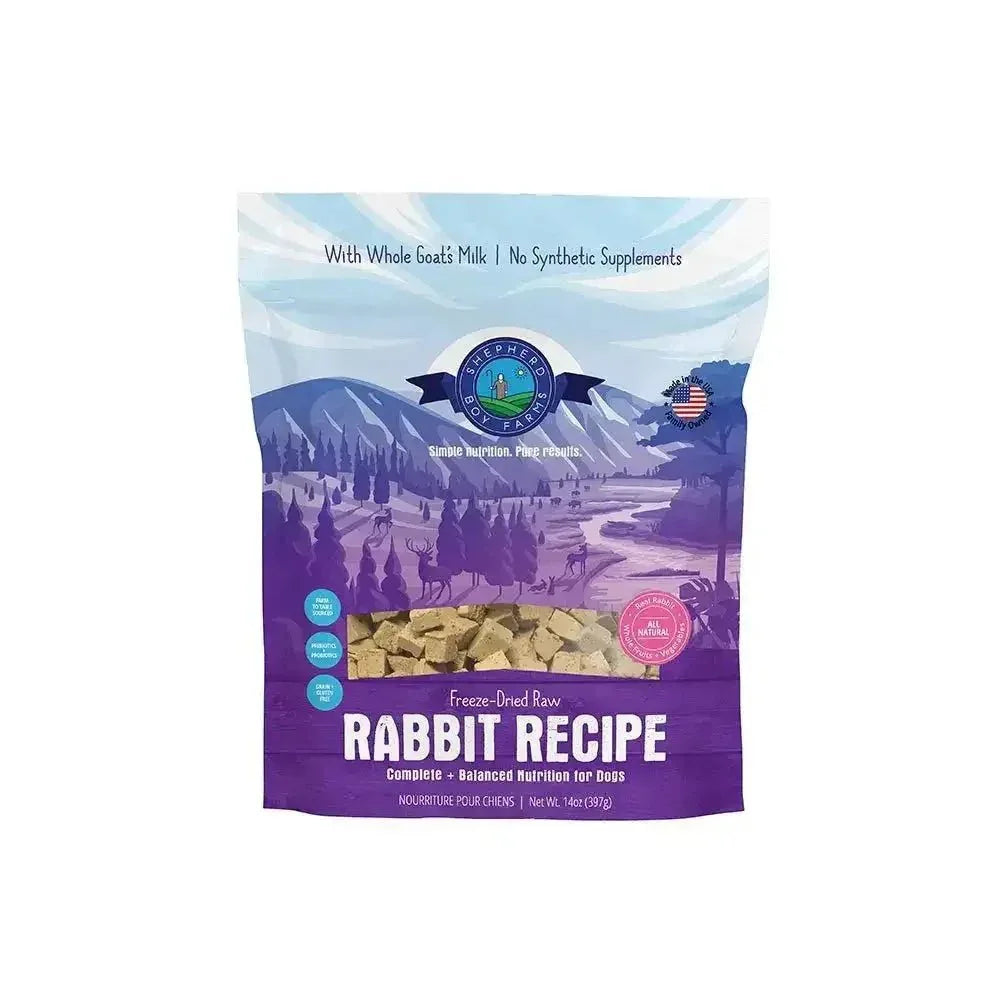 Shepherd Boy Farms Freeze - Dried Rabbit Recipe Dog Food 14oz - Talis Us