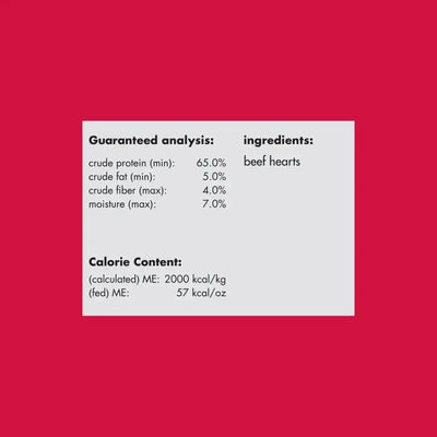 Smallbatch Pets Premium Freeze-Dried Beef Heart Treats for Dogs and Cats, 3.5 oz Smallbatch Pets