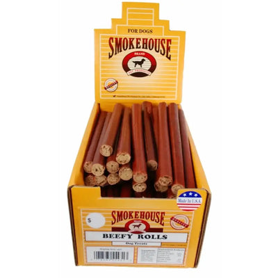Smokehouse USA Made Beefy Rolls Dog Treats Smokehouse