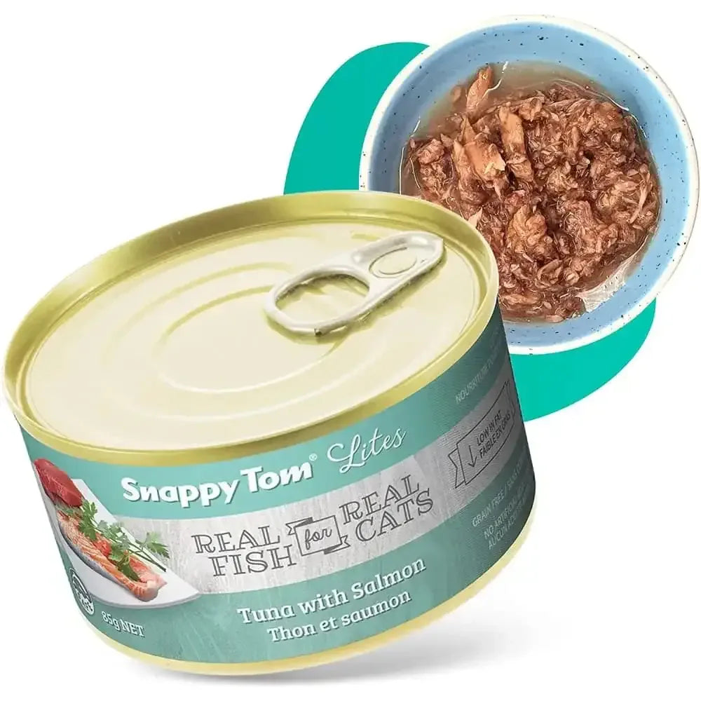 Snappy Tom Lites Tuna with Salmon Canned Cat Food Snappy Tom