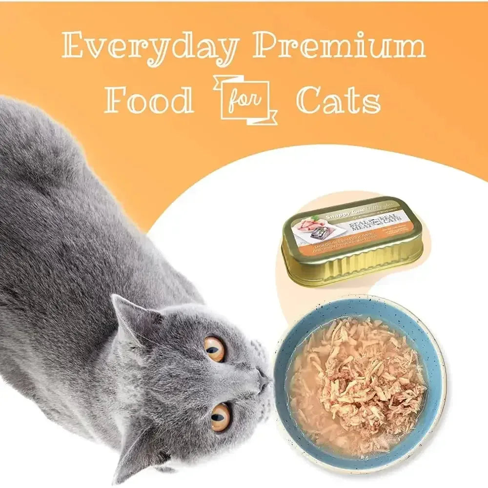 Snappy Tom Ultimates Lean Chicken and Fish in Broth Canned Cat Food 12/3oz Snappy Tom
