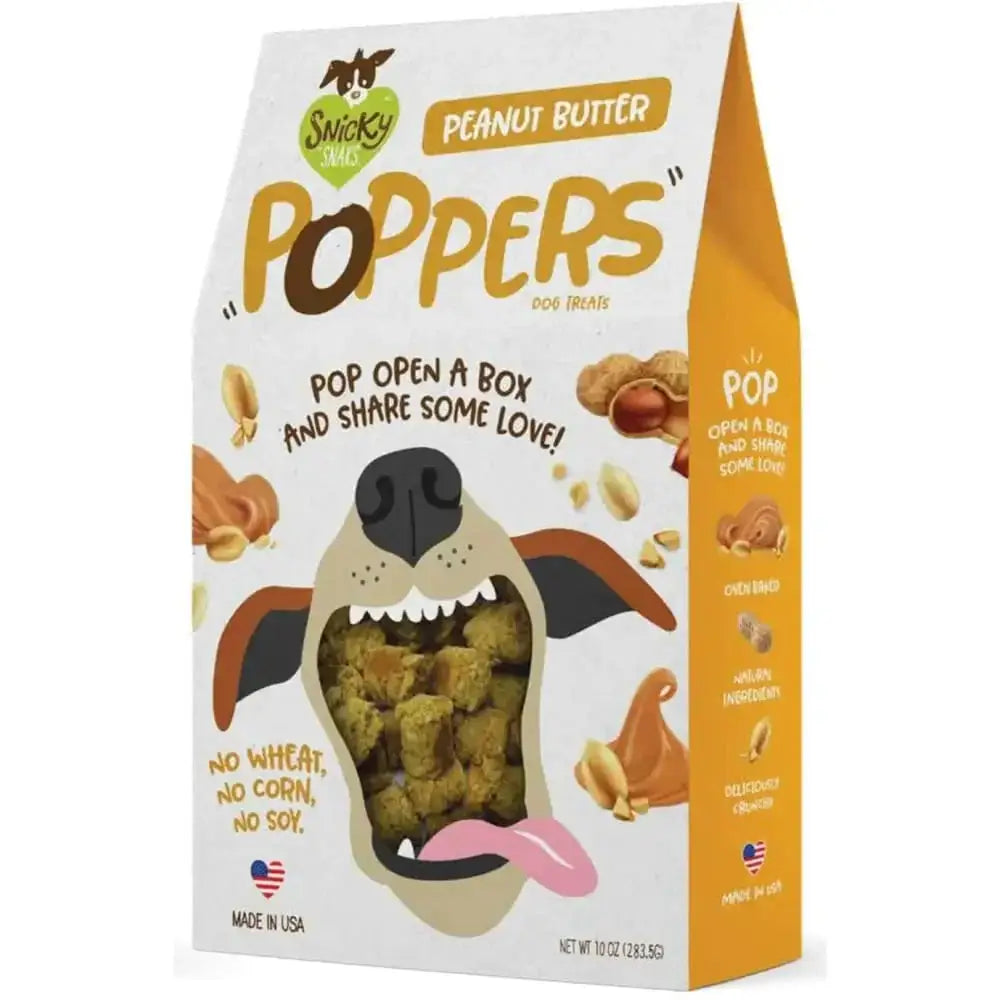 Snicky Snak Poppers Dog Treat 10 oz Snicky Snak
