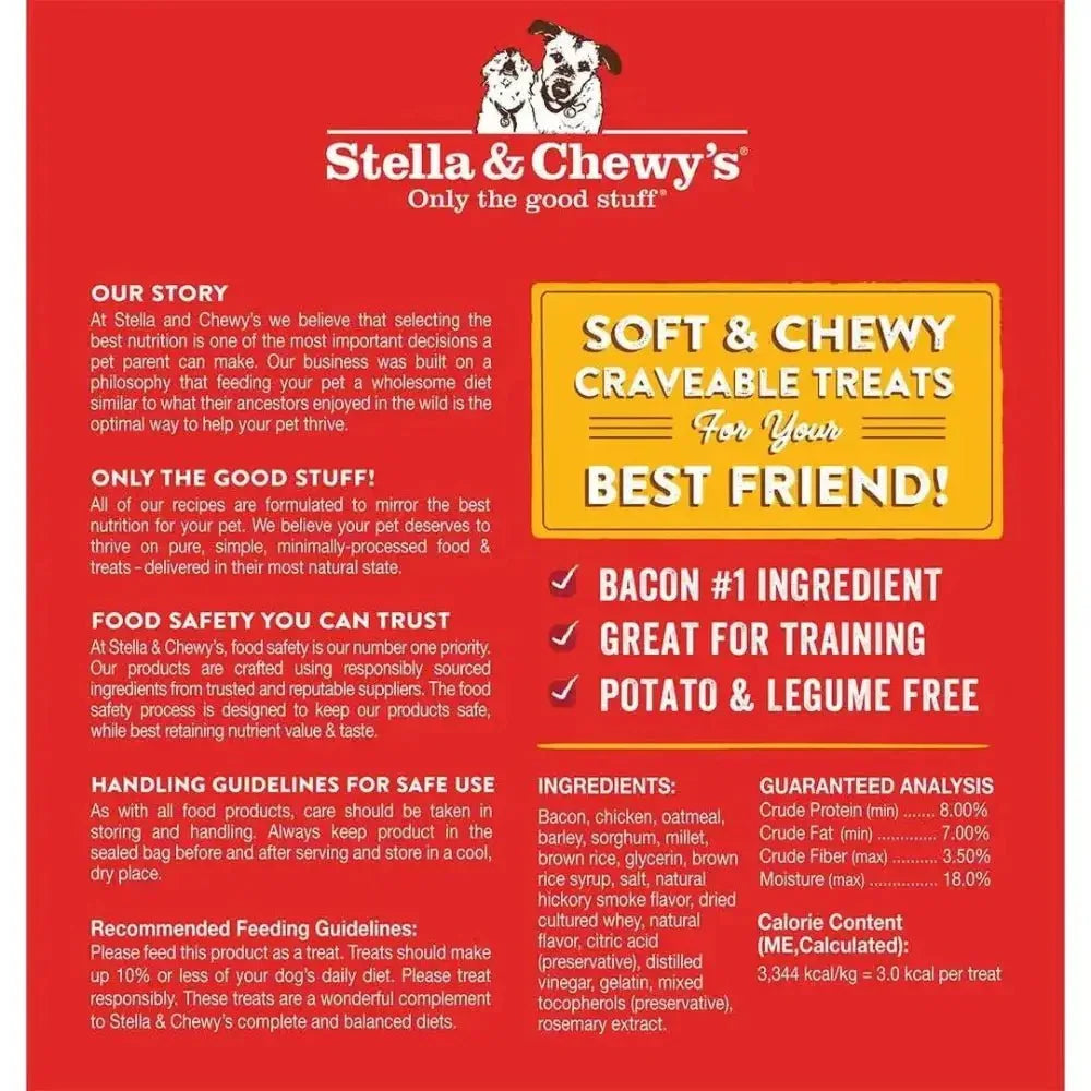 Stella & Chewys Dog Crav'N Bacon Bites Chicken 8.25Oz - Talis Us